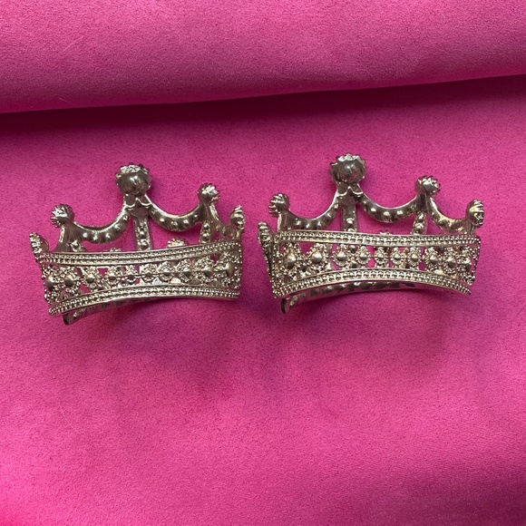 Set of Crown Cuff Bracelets - Picture 6 of 9